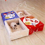 cat bed, sushi - themed, pet habitat, high - quality, value for money -red