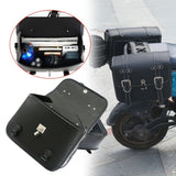 motorcycle side bags, water bottle bag, PU leather, combination lock, motorcycle accessories, durable side bags, secure storage, Australian market