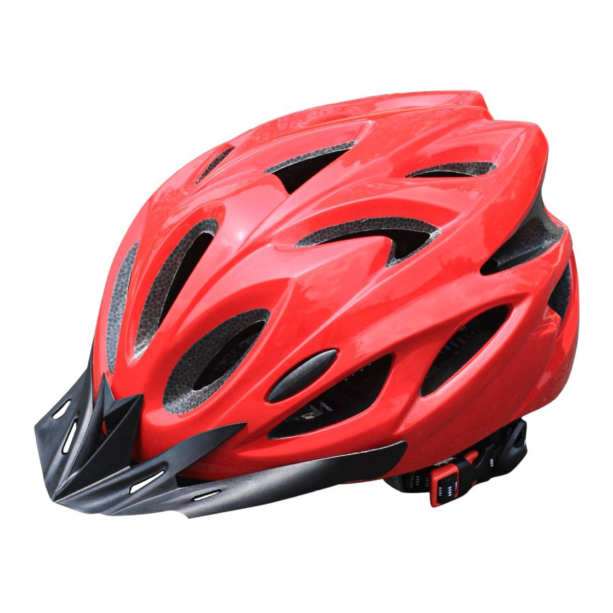 Mountain Bike Helmet Ultra-Breathable Cycling Helmet Integrated Helmet - Red - Size L59-61CM