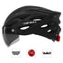 Road Bike Helmet Mountain Bike Helmet Cycling Helmet With Visor Bicycle Helmet - Black - Size L59-61CM