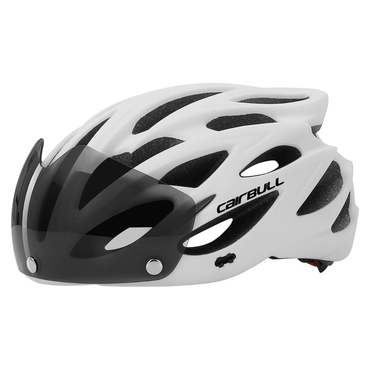 Road Bike Helmet Mountain Bike Helmet Cycling Helmet With Visor Bicycle Helmet - White - Size L59-61CM