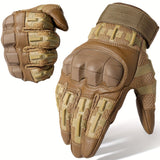 Cycling Gloves All-Round Protection Gloves Durable Cycling Gloves Ergonomic - Brown - Size L
