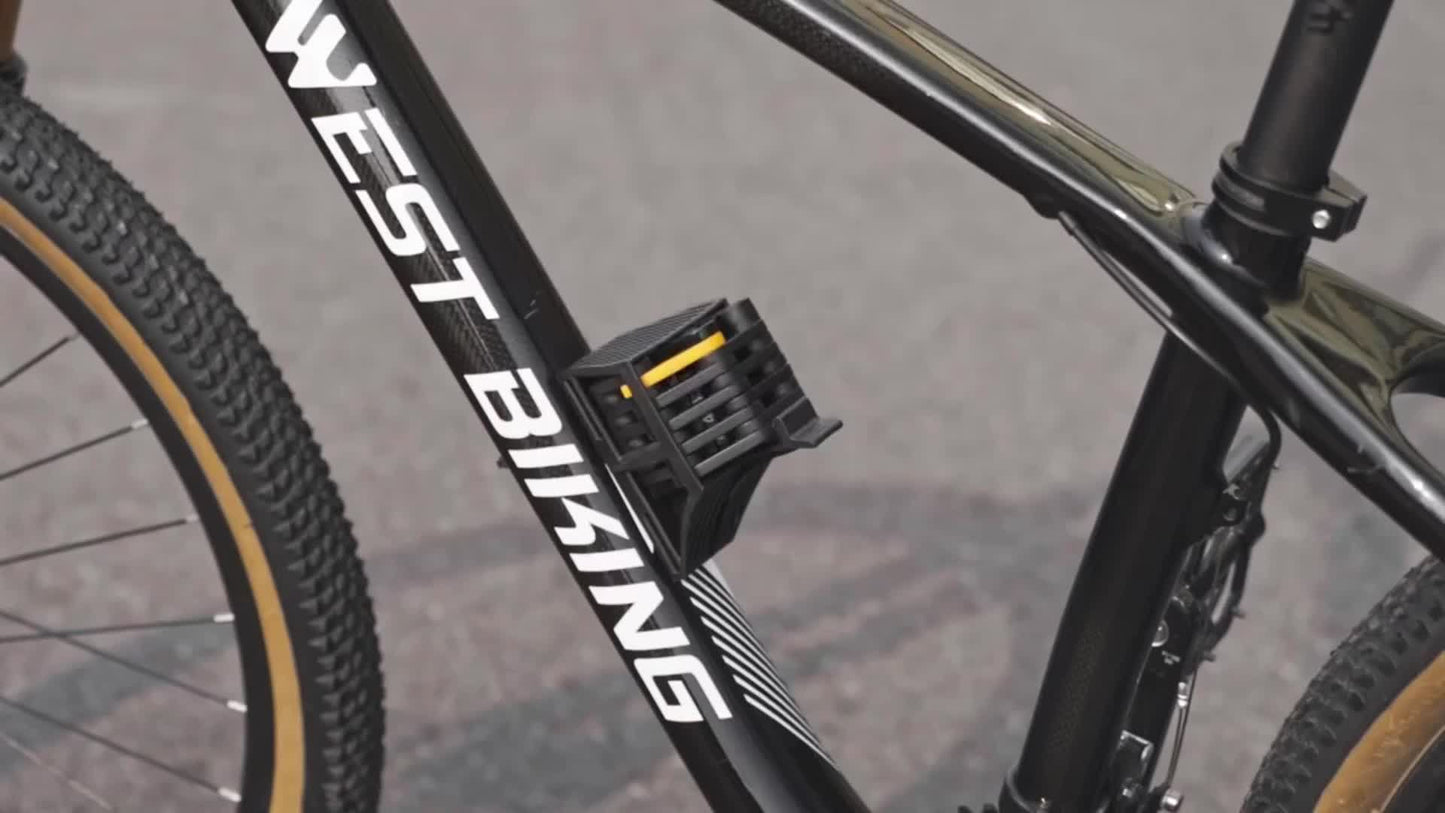 West Biking, folding bike lock, bike security, combination lock, cycling accessories, Australian cyclists, portable lock, bike lock Australia