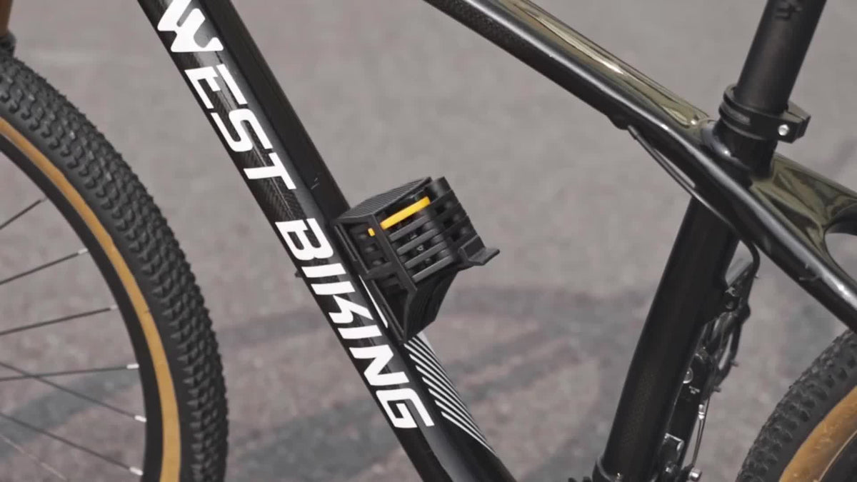 West Biking, folding bike lock, bike security, combination lock, cycling accessories, Australian cyclists, portable lock, bike lock Australia