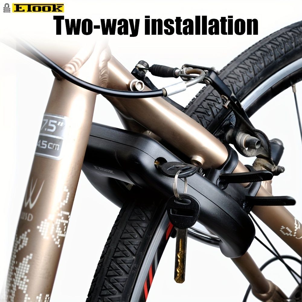 bicycle lock, two-way installation, bike security, high-quality bike lock, anti-theft lock, Australia, durable lock, bike protection