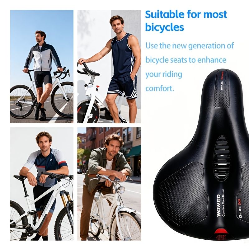 bicycle saddle, comfortable bicycle saddle, high-quality bike parts, granular surface saddle, hollow-out design saddle, high elasticity support saddle
