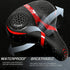 BUCKLOS saddle, wide cycling saddle, high-quality bike saddle, breathable bike saddle, black and red saddle, comfortable bike seat, durable bicycle saddle