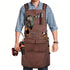 Waterproof Apron Utility Apron Work Apron Industrial Apron Tool Storage Apron - Mocha - Size regular
