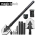multifunctional military shovel, outdoor folding shovel, survival gear, heavy-duty spade, camping tool, hiking shovel, Australian outdoor gear, detachable shovel, emergency tool - Black - Size 112CM