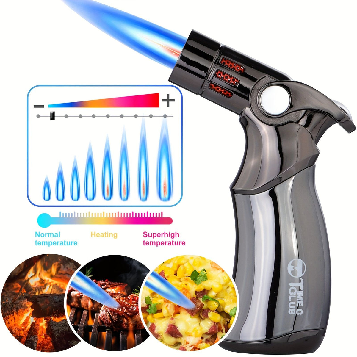 butane torch lighter, refillable torch lighter, air-permeable mesh lighter, mirror finish lighter, professional soldering lighter, candle lighting torch, Australian market lighter, butane fuel lighter