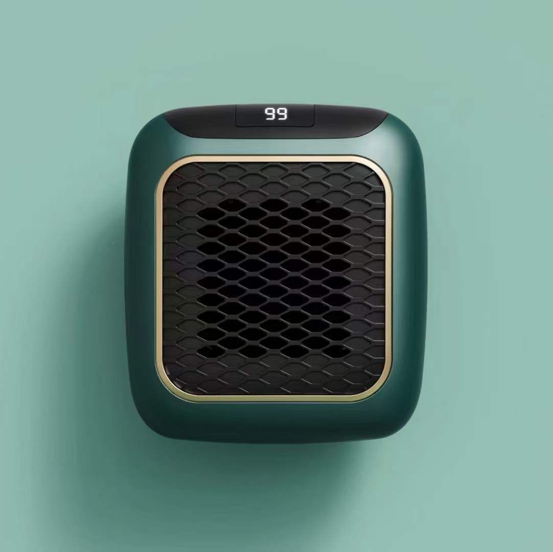 Wall-Mounted Heater Mini Electric Heater Office Heater Home Heater Fast Heating - Green - Size Australian standard