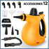 multifunctional steam cleaner, high-pressure steam cleaner, home cleaning Australia, air conditioner cleaner, kitchen range hood cleaner, chemical-free cleaning, steam sanitizer - Yellow - Size A12-piece set