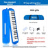 37-key mouth blown pipe, classroom musical instrument, blowing nozzle, base support, drainage function, Australian music education, classroom pipe with drainage, easy play wind instrument - Blue - Size 37