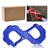 red heavy-duty S-shaped trailer tow hook, G80 steel, 14968.55 kg load capacity, off-road rescue, truck towing, SUV tow hook, vehicle recovery, self-locking tongue - Blue - Size S