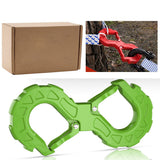 red heavy-duty S-shaped trailer tow hook, G80 steel, 14968.55 kg load capacity, off-road rescue, truck towing, SUV tow hook, vehicle recovery, self-locking tongue - Green - Size S