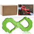 red heavy-duty S-shaped trailer tow hook, G80 steel, 14968.55 kg load capacity, off-road rescue, truck towing, SUV tow hook, vehicle recovery, self-locking tongue - Green - Size S