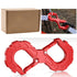 red heavy-duty S-shaped trailer tow hook, G80 steel, 14968.55 kg load capacity, off-road rescue, truck towing, SUV tow hook, vehicle recovery, self-locking tongue - Red - Size S