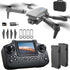 S2 MAX drone, dual-camera drone, upgraded remote control, ESC camera, long-lasting battery, 360° intelligent infrared flight, flying toy, drone gift, beginner drone, FPV drone - Gray - Size Two batteries