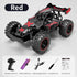 2.4G remote control car, high-speed off-road car, remote control toy for kids, four-wheel drive car, RC car with lights, outdoor toy Australia, gift for kids - Red - Size Dual-batteries