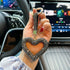 red heart keychain, hollowed-out clay keychain, full diamond keychain, car key accessory, women&