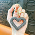 red heart keychain, hollowed-out clay keychain, full diamond keychain, car key accessory, women&