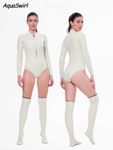 2MM jellyfish suit diving wet clothes jellyfish suit snorkeling swimsuit super elastic skin-friendly 2-piece jumpsuit+stockings