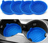 Car Cup Holder Coaster, Silicone Cup Holder Insert, Universal Non-Slip Cup Holder, Auto Accessories Interior for Men and Women 4 Pack Blue