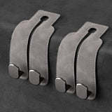 Car Headrest Hook, Car Hook for Wallet & Bag, Car Wallet Hook (Grey - Pack of 2)