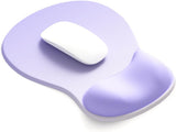  Gel Wrist Rest Mouse Pad - Ergonomic Office Mouse Pad with Wrist Support - Non-Slip Design Desktop Accessory Pad for Home & Game Decoration (06 Purple Gradient)
