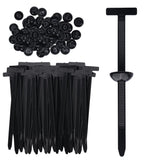 150 Pcs Nylon Universal Cable Buckle for Car - Self-Locking & Easy Installation Zipper Clamp Pin & Button Design - UV Resistant Zipper Tie Tie for Quick and Easy Car Everyday Repair