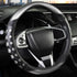 PU Leather Car Steering Wheel Cover with Non-Slip Grip, Suitable for Both Men and Women, Universal Fits 14.5-15 Inch Cars, Trucks, SUVs (Grey (Round), Medium (Standard) Size [14 1/2-15 Inches])