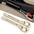 Car Seat Crevice Fill Organizer 2 pcs - No Drop Seat Guard, General Automotive Seat Crevice Filler, Durable Non-Slip Material, Easy Installation in 10 Seconds, for Cars, Trucks & SUVs (Beige)