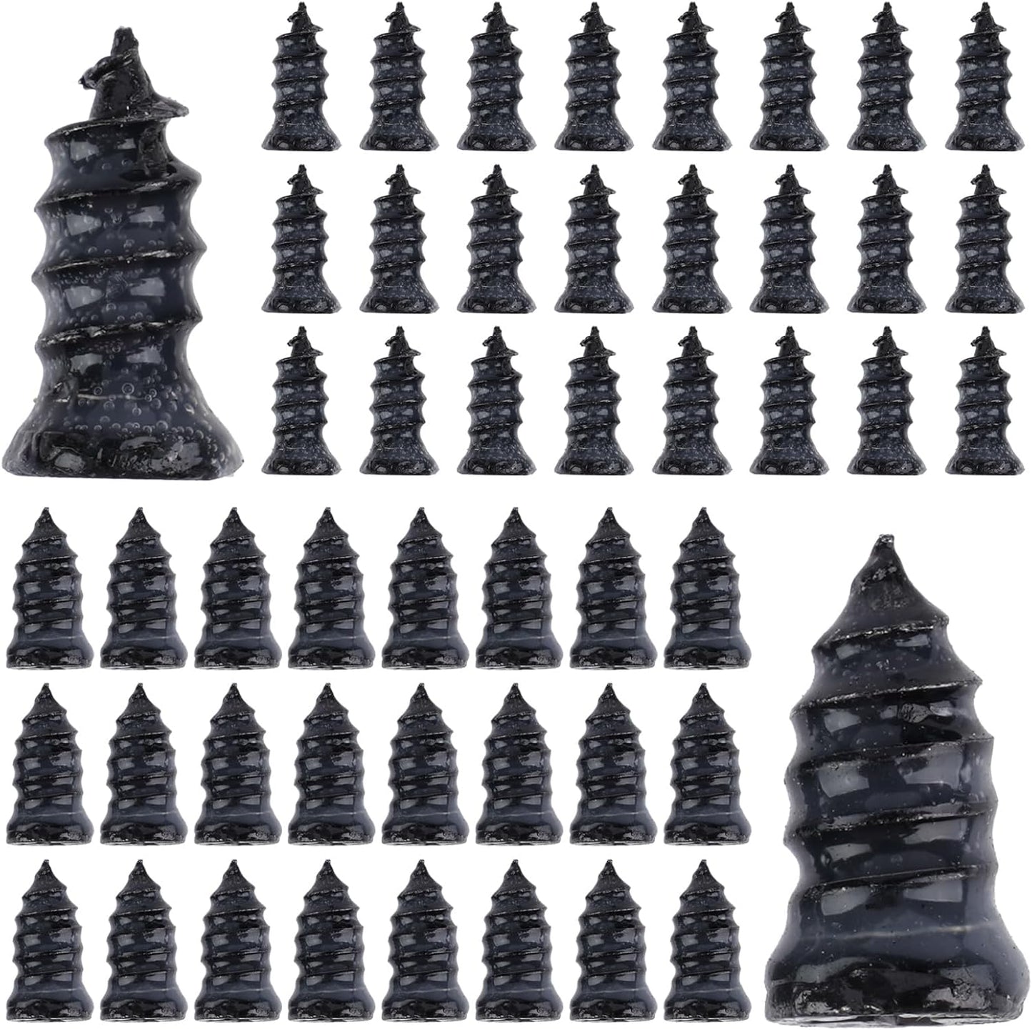 Screw On Tire Plugs, 50 Tire Repair Screws, Tire Repair Rubber Nail Kit, Tire Screw Plug Repair Kit, Spin Tire Repair Plug for Car, Motorcycle, Truck, Tractor Tire Puncture Repair