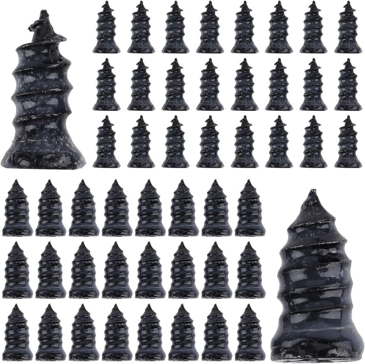 Screw On Tire Plugs, 50 Tire Repair Screws, Tire Repair Rubber Nail Kit, Tire Screw Plug Repair Kit, Spin Tire Repair Plug for Car, Motorcycle, Truck, Tractor Tire Puncture Repair