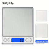 Food Scale, Kitchen Scale — Digital Weight Display in Grams and Ounces, High-Precision Electronic Scale.3000G/0.1G