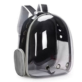 BLACK Replacement Transparent Pet Backpack with Zipper Closure - Heavy-Duty Structure, Ventilated and Padded Lining - Portable Travel Carrier for Cats, Small Dogs, Airplanes, Trains, Cars - Safe and Comfortable Carrier Backpack for Busy Pet Owners - Ideal