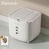 20LB Sealed Pet Food Storage Container | Heavy-Duty Square PP Dispenser with Flip Lid, Easy to Clean, Suitable for Kitchen Pantry