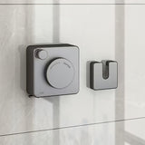 Gray Wall-Mounted Adjustable Clothes Hanger, Space-Saving Laundry Organizer