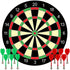 17-inch Red and Green Magnetic Dartboard, 40.5 cm in Diameter, Includes 12 Strong Magnetic Darts and Damage-Free Hooks, Safe and Portable for Both Entertainment and Competition.