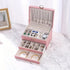 Pink High-end Jewelry Storage Box for Necklaces, Earrings, Ear Studs, Bracelets, Rings, Exquisite Accessories, Gold, and Jewelry – Large Capacity, Ideal as a Gift for Mother’s Day, Father’s Day, Teacher’s Day, Halloween, Thanksgiving, and Christmas.
