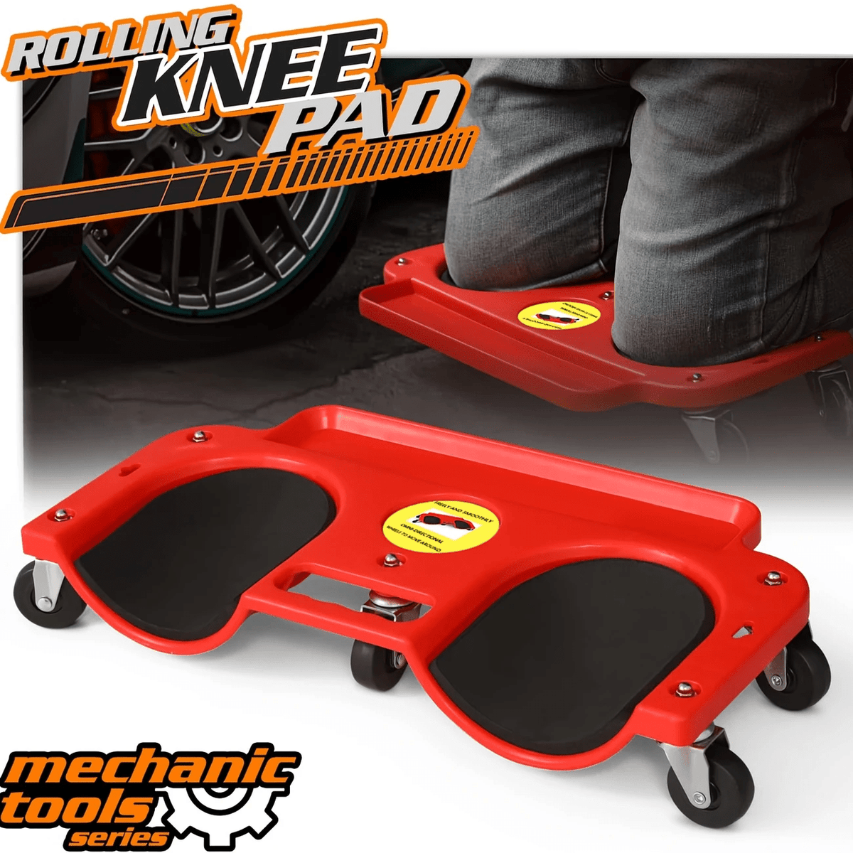 【Three-Level Knee Brace · Scenario-Based Design】Flexible side support, abrasion-resistant cushioning, extended stability—specially designed for sports and labor, offering comprehensive knee protection to empower your free movement and peace of mind!(Red)