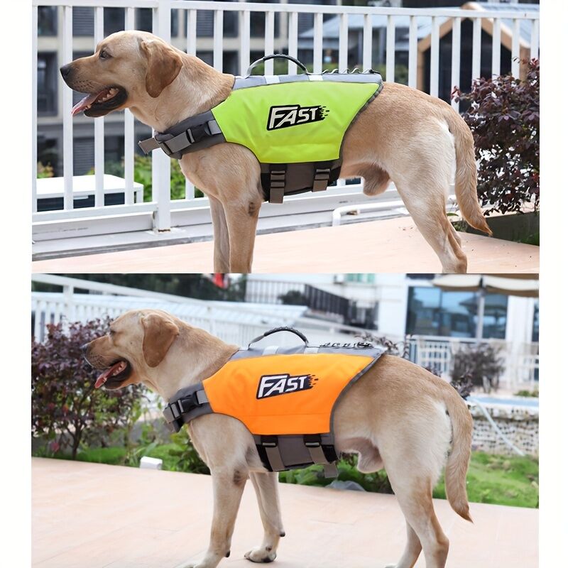 Safe Playtime: The ultimate dog buoyancy vest designed for water adventures. Pet life jacket. Christmas, Black Friday pet products