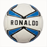A blue windmill size5 football, PU fit material, wear-resistant and explosion-proof, including pump+air needle+net bag, Christmas Boxing Day gift,soccer