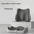 grey+black **Waist Support and Seat Cushion Combo: Scientifically Supports the Back, Breathable and Pressure-Relieving, Comfortable for 8 Hours of Sitting**