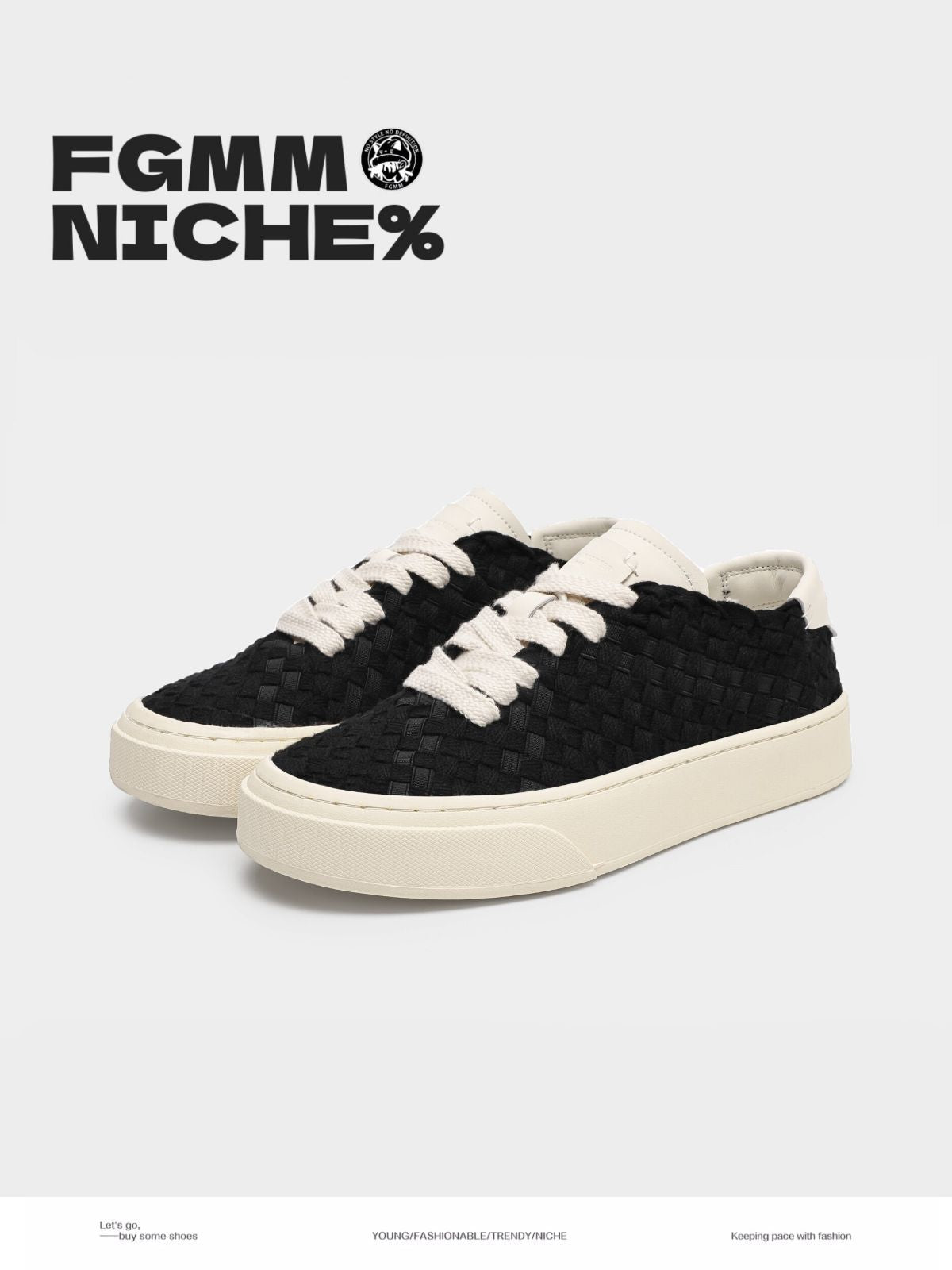 M-SHOE-81835 - Black and white - Size 7(AU7/EU40)