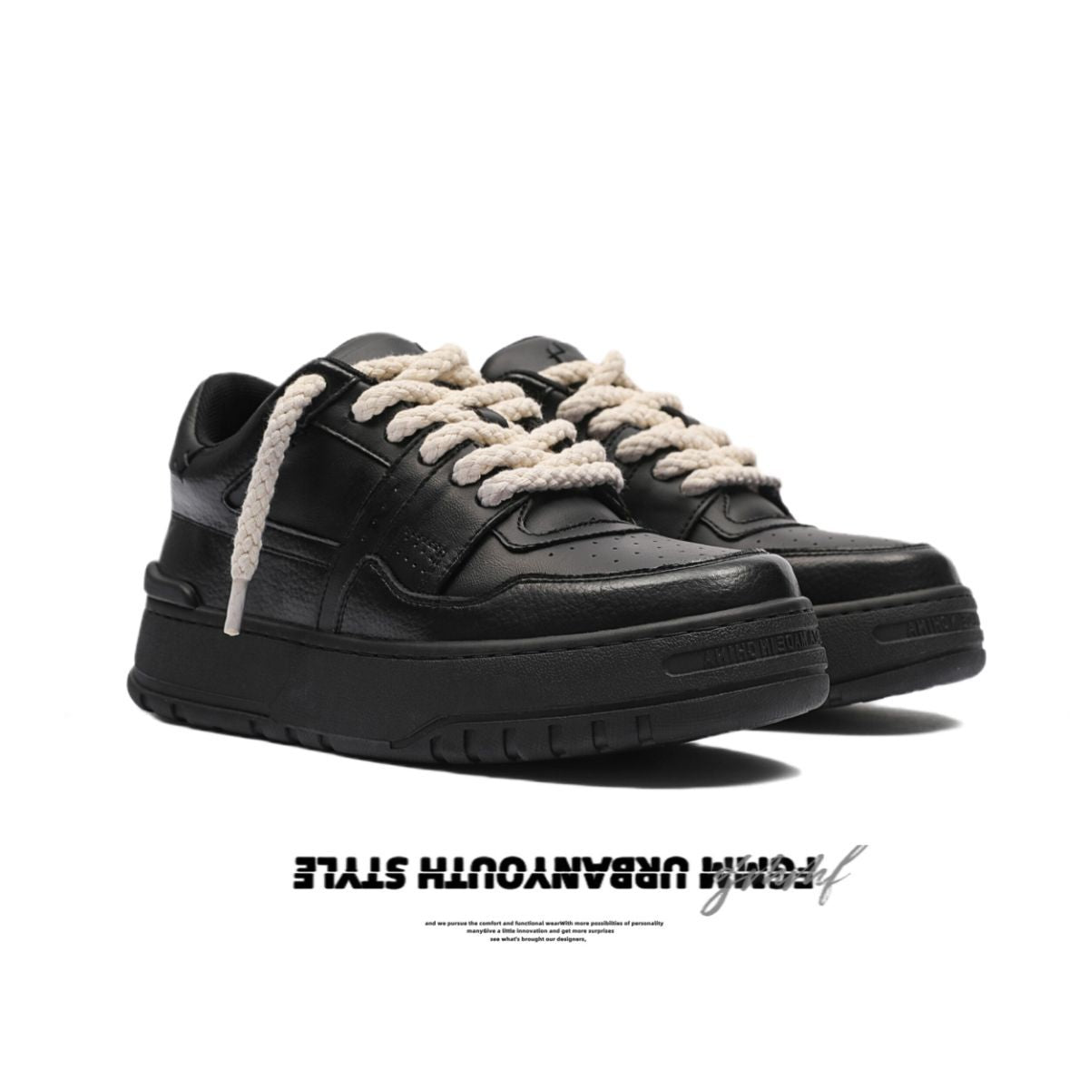 Bread Shoes Chunky Sneakers Casual Sneakers Australia Height Increasing Shoes - Black - Size 10(AU10/EU43)