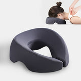  Navy blue Soft O-shaped/U-shaped Face Pillow for Beauty Salons/Spa Massage, Ergonomic Face Pillow, Multi-functional Suitable for Adult Facial Care and Relaxation, Multi-functional Neck and Face Support Comfort Face Pillow