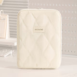 (beige)**BEENLOVE Tablet Storage Bag: 180° Full-Open Independent Compartment, Shockproof & Portable, Multifunctional Design**