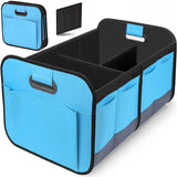 3-in-1 Sky blue Foldable Storage Organizer: Portable, Expandable, with Removable Dividers & 12 Extra Pockets – Your All-in-One Storage Solution