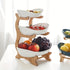 **Nordic-Style Three-Tier Extendable Fruit Tray | Creative Living Room Snack Stand, Adjustable Height, Anti-Slip Expandable Display Tray**